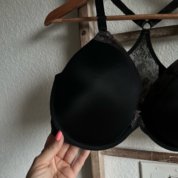 Warner’s Simply Smooth Look Black Underwire Racerback Bra Sz: 38D - Picture 3 of 10